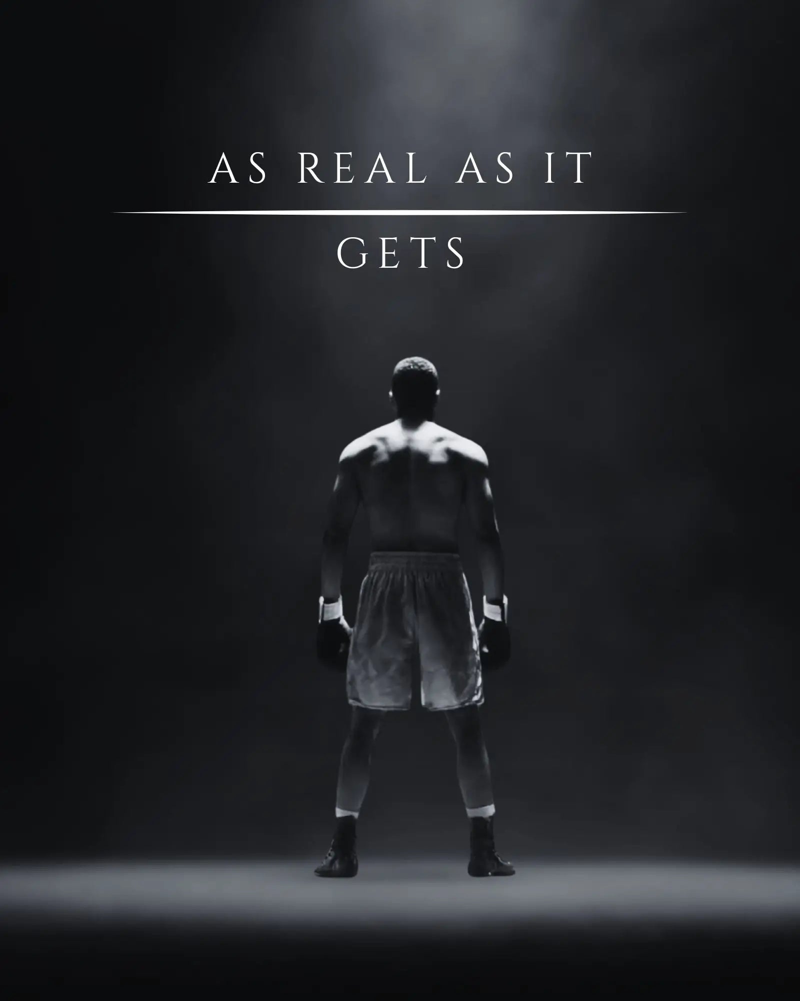 As Real As It Gets Boxing Wall Art | Motivational Printable Poster