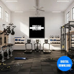Big dreams motivational poster modern minimalist typography wall art for gym decor