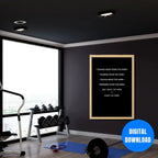 Discipline and work ethic motivational poster Only Doing The Work quote powerful success mindset printable wall decor for entrepreneurs